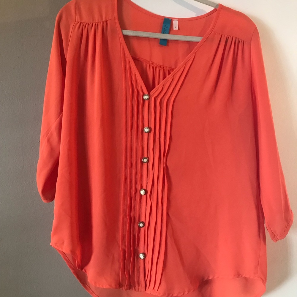 Orange blouse
